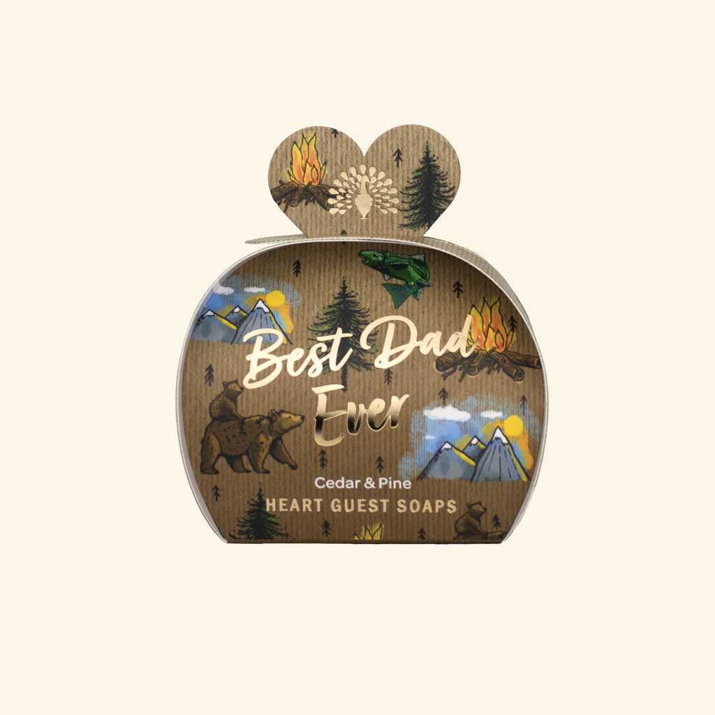 Best Dad 3 Heart Occasion Soaps - The English Soap Company