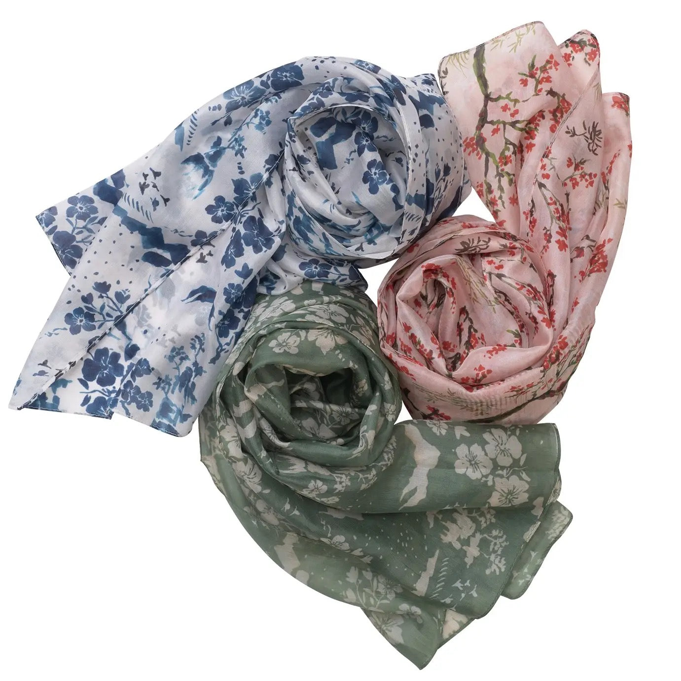 Quintessential 100% Silk Scarf - Kyoto Green