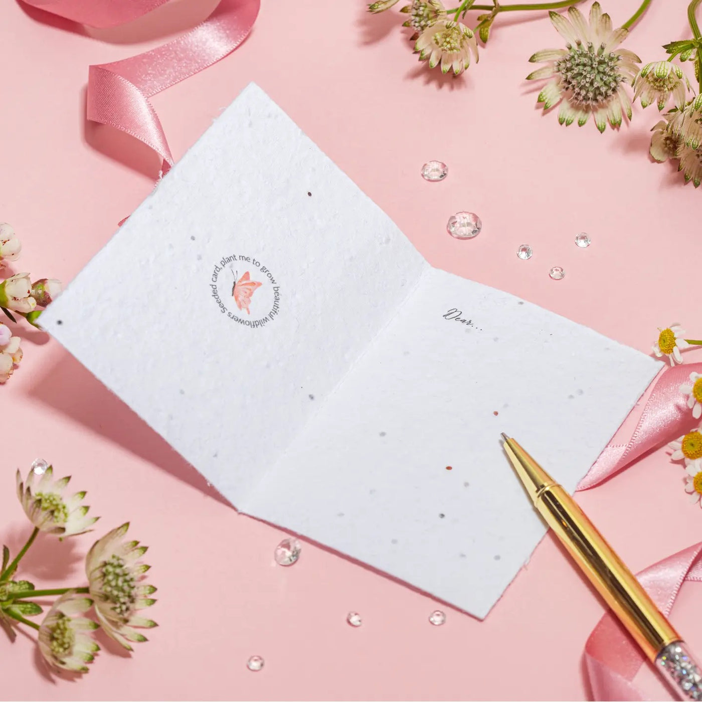 Letterbox Love Seeded Card Bracelet - Open Heart - Happy Birthday