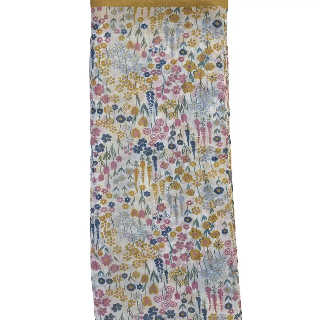 Quintessential 100% Silk Scarf - Eden Cream