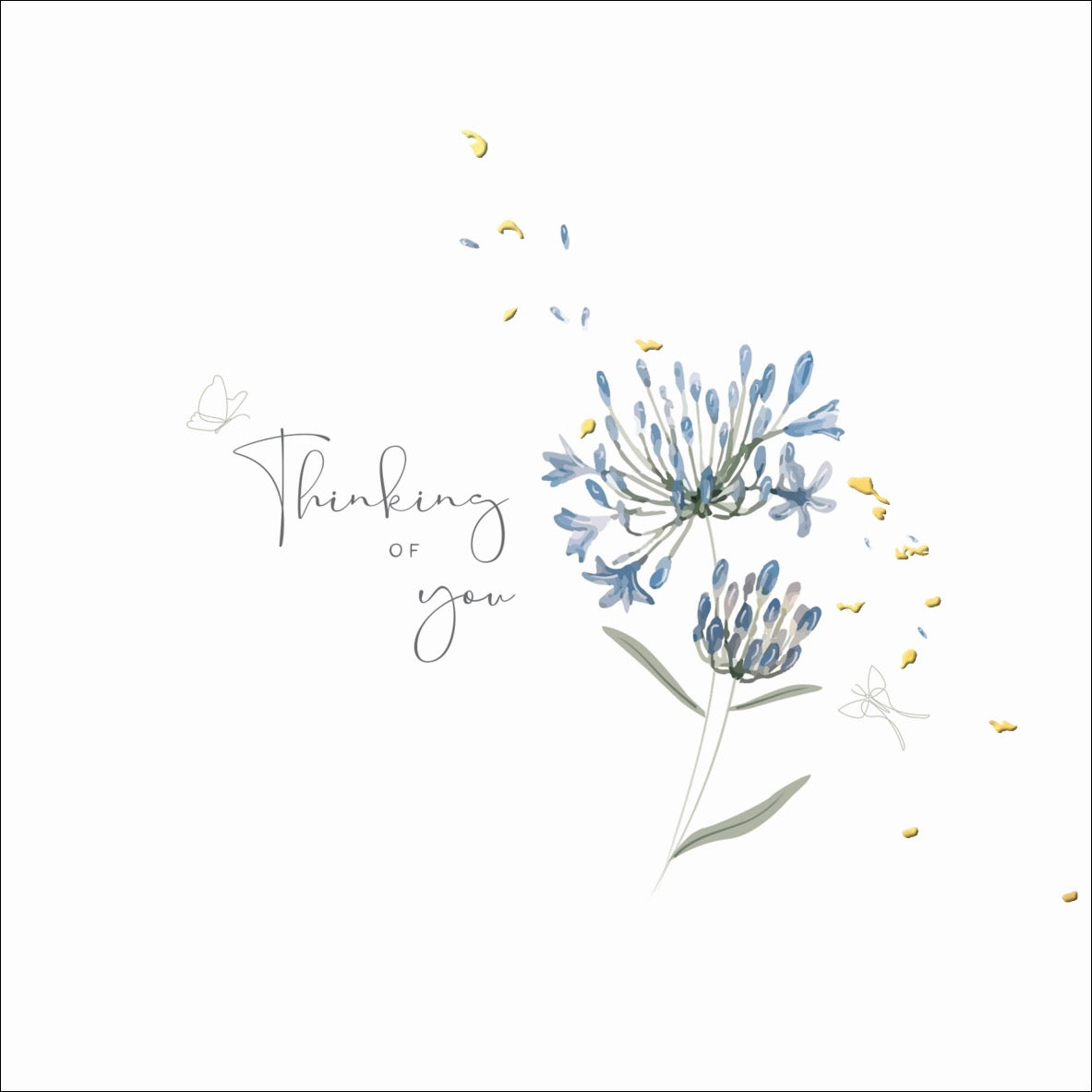 Thinking of You Meadow Floral Blank Card