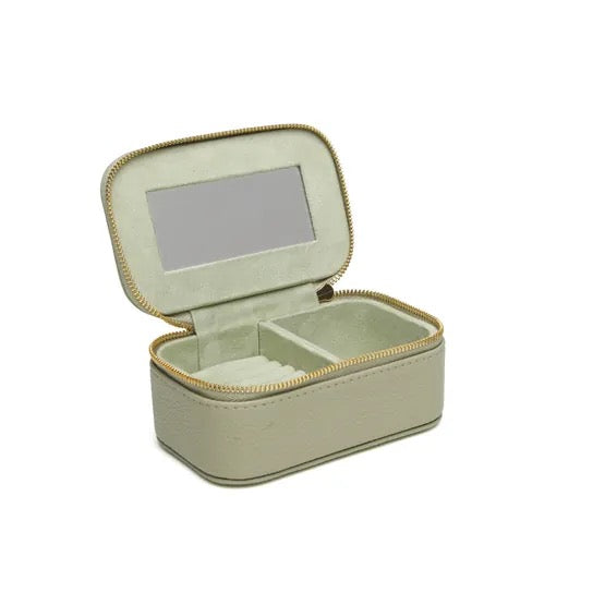 Alice Wheeler -Pistachio Green - Mini Bee Travel Jewellery Box