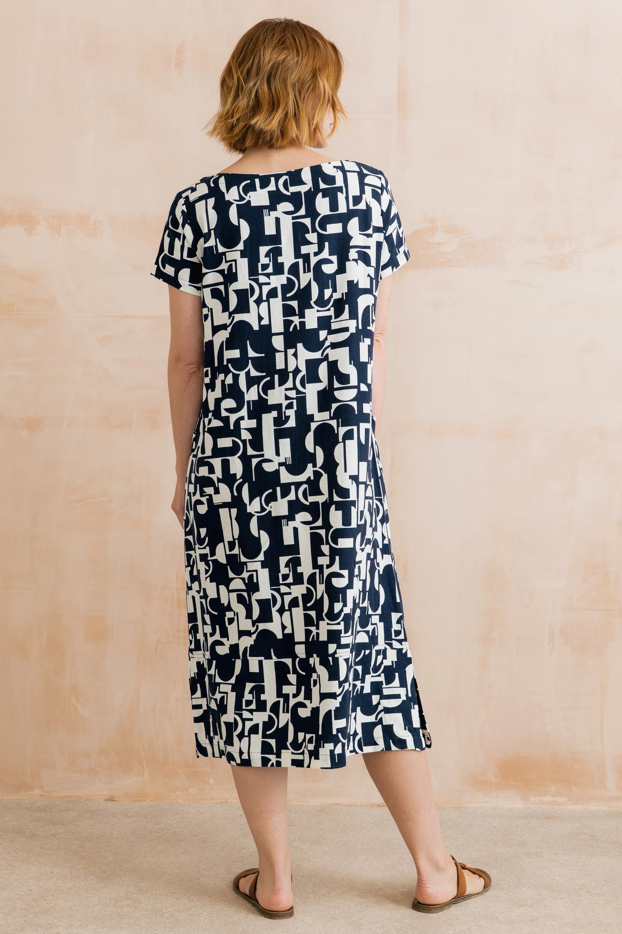 Summer Breeze Dress - Highline Print - Navy - Lily &amp; Me