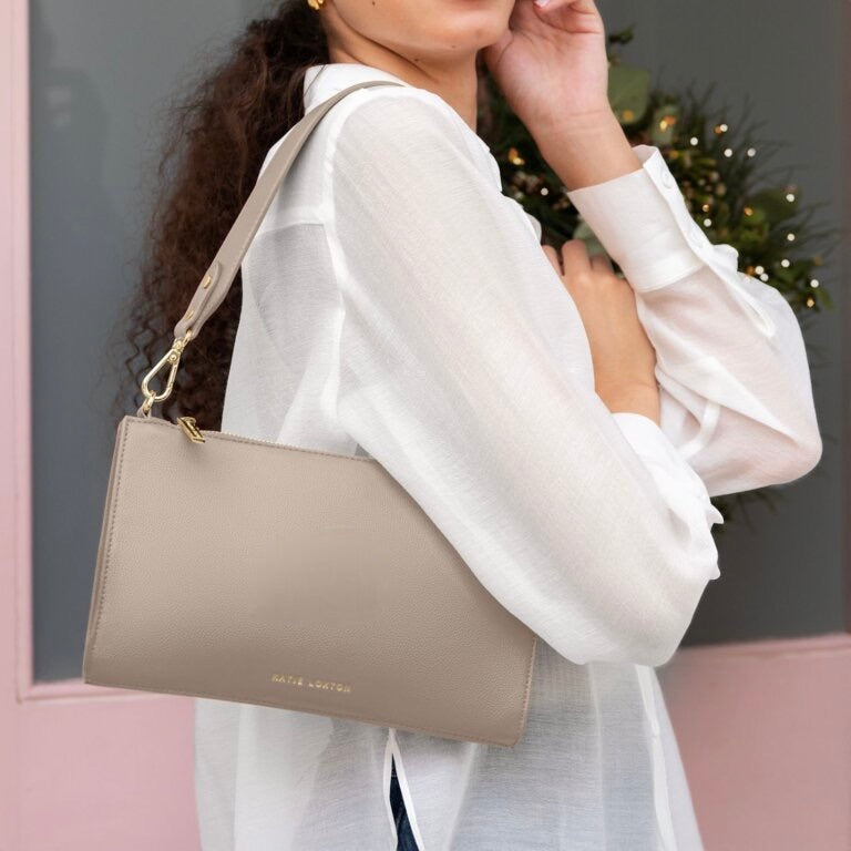 Katie Loxton Reya Small Shoulder Bag - Taupe