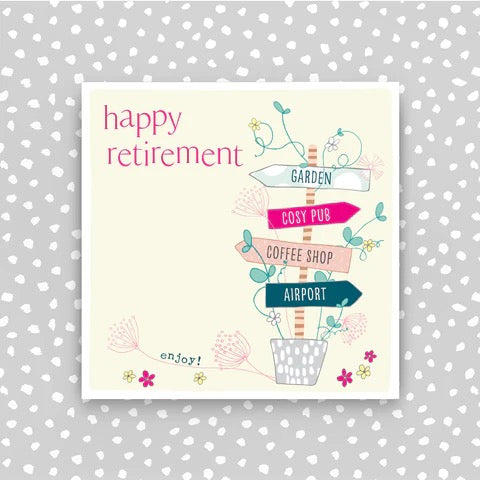 Molly Mae Happy Retirement Signs Small Card