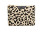 Alice Wheeler Animal Print Small Zip Pouch - Leopard Light