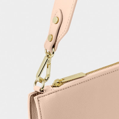 Katie Loxton Reya Small Shoulder Bag - Nude Pink