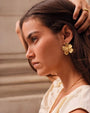 Katie Loxton Waterproof Jewellery - Floramour - Gold Oversized Flower Earrings