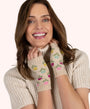Powder Willow Ditsy Flower Wrist Warmers - Cream/Multi