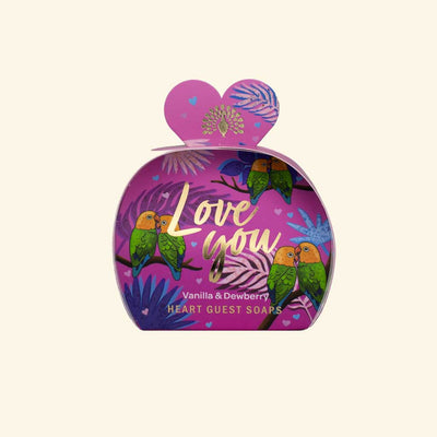 Love You 3 Heart Occasion Soaps - The English Soap Company