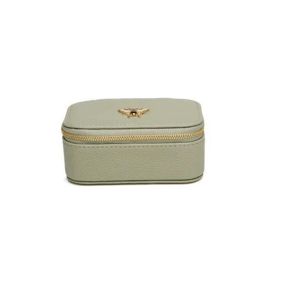 Alice Wheeler -Pistachio Green - Mini Bee Travel Jewellery Box