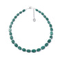 Carrie Elspeth Marble Ceramic Ovals Necklace - Jade Green