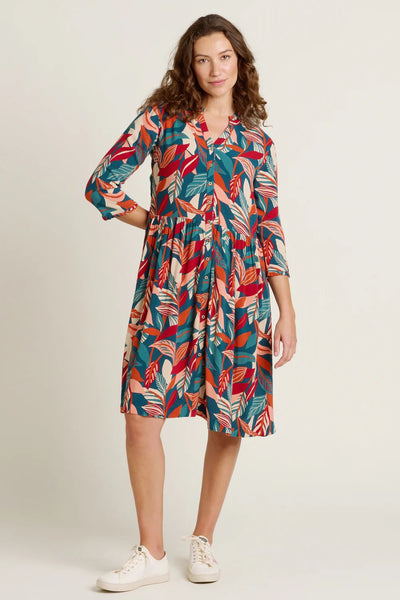 Brakeburn Evergreen Leaves Dress - Multi