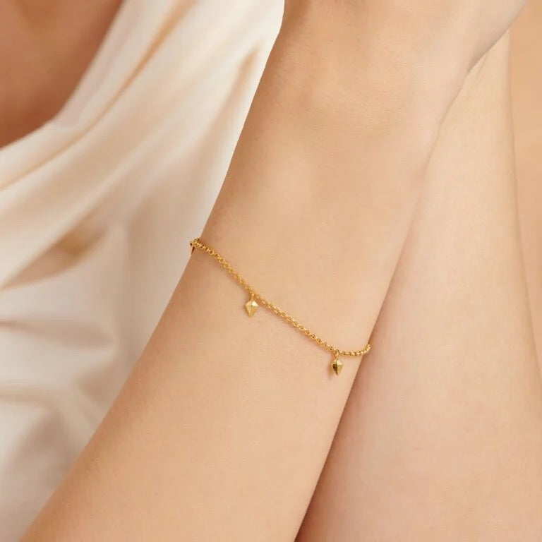 Katie Loxton Waterproof Jewellery - Estee Charm Chain Bracelet - Gold
