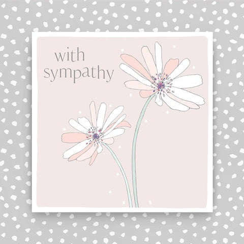 Molly Mae With Sympathy Floral Neutral Card