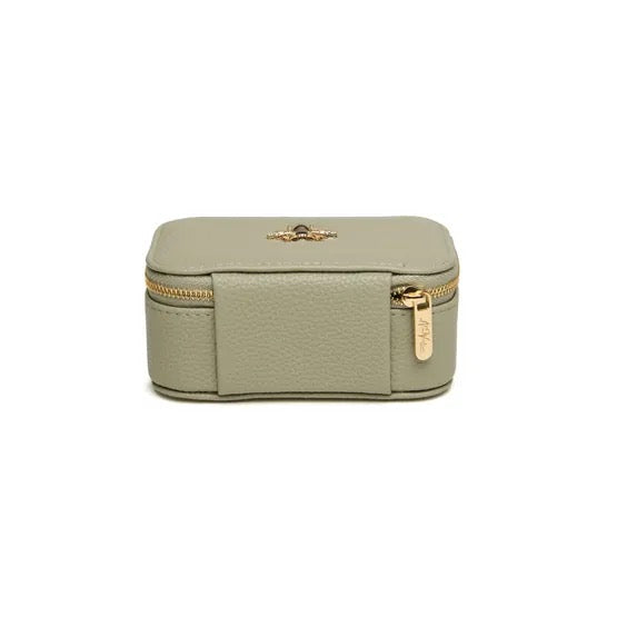 Alice Wheeler -Pistachio Green - Mini Bee Travel Jewellery Box