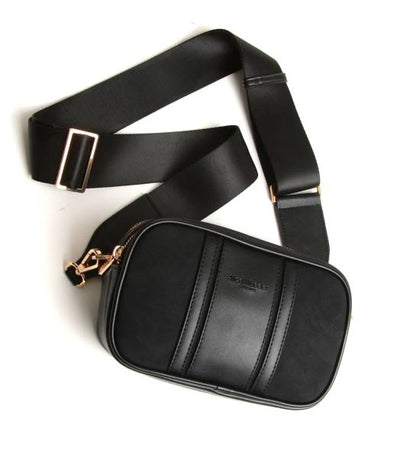 Alice Wheeler Madrid Crossbody Handbag - Nappa Collection - Black