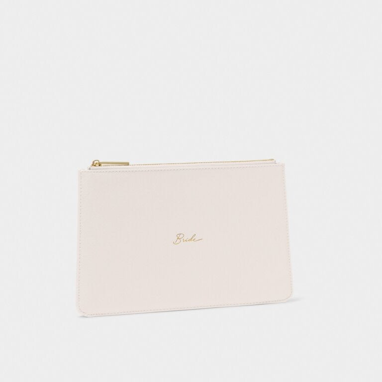 Katie Loxton Bridal Sentiment Pouch - Bride - Pearlescent White