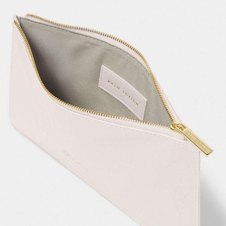 Katie Loxton Bridal Sentiment Pouch - Bride - Pearlescent White