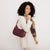 Alice Wheeler Ascot Scoop Shoulder Handbag - Berry