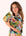 Powder Quilted Large Velvet Zip Pouch - Spring flora