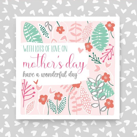 Molly Mae With Lots of Love on Mother's Day Contemporary Florals Card