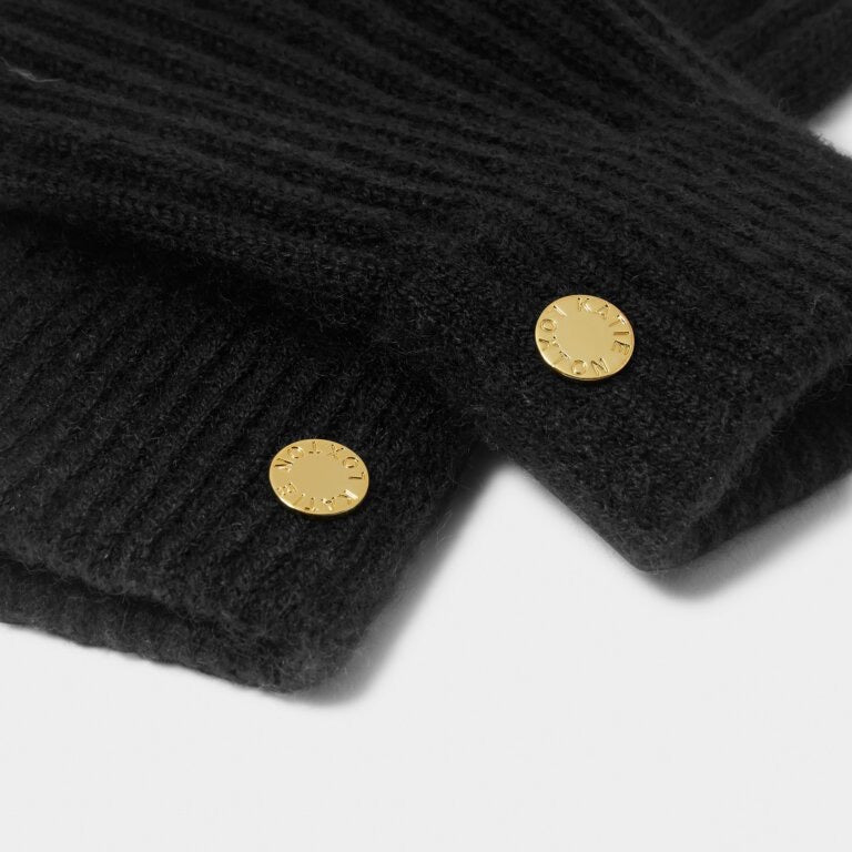 Katie Loxton Knitted Gloves - Black