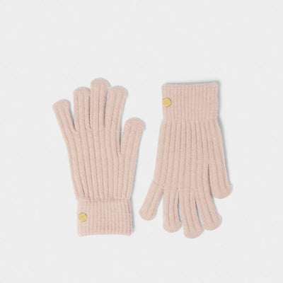 Katie Loxton Knitted Gloves - Nude Pink