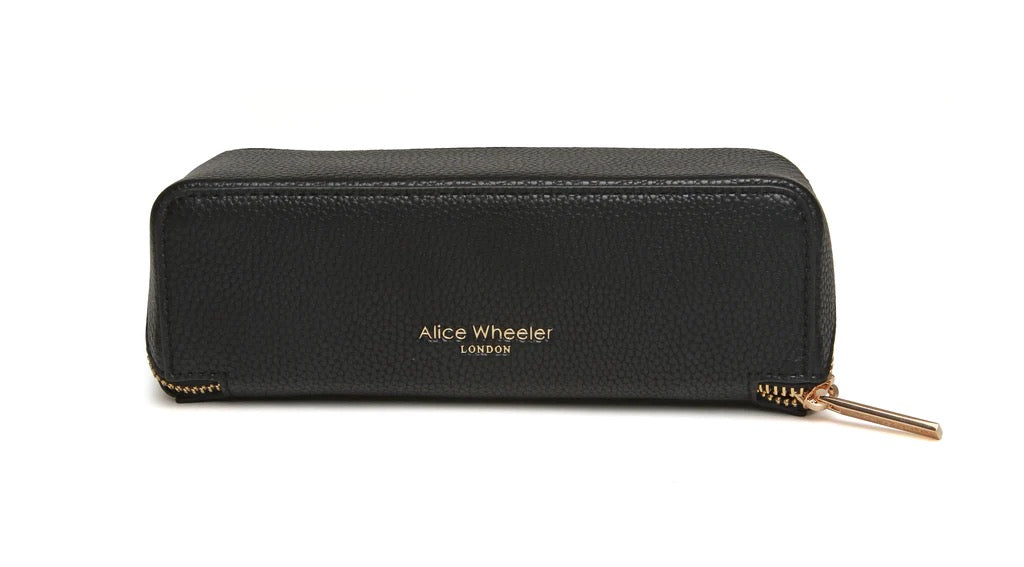 Alice Wheeler Slim Small Train Make-Up Case - Black