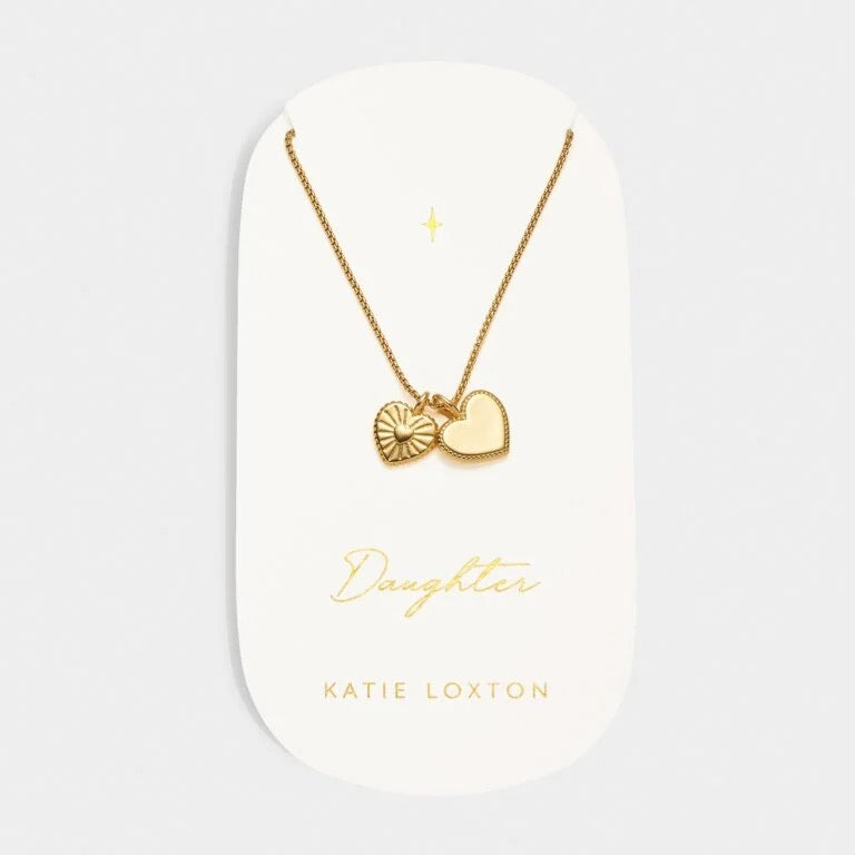 Katie Loxton Waterproof Jewellery - Daughter Gold Charm Necklace - Gold