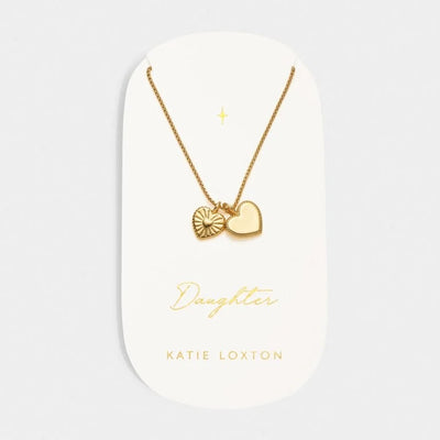 Katie Loxton Waterproof Jewellery - Daughter Gold Charm Necklace - Gold