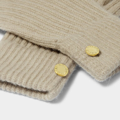 Katie Loxton Knitted Gloves - Light Sand