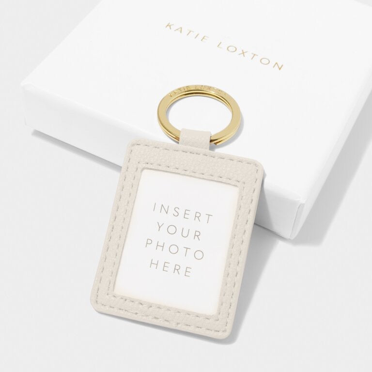Katie Loxton Beautifully Boxed Photo Keyring - Wonderful Mum - Off White