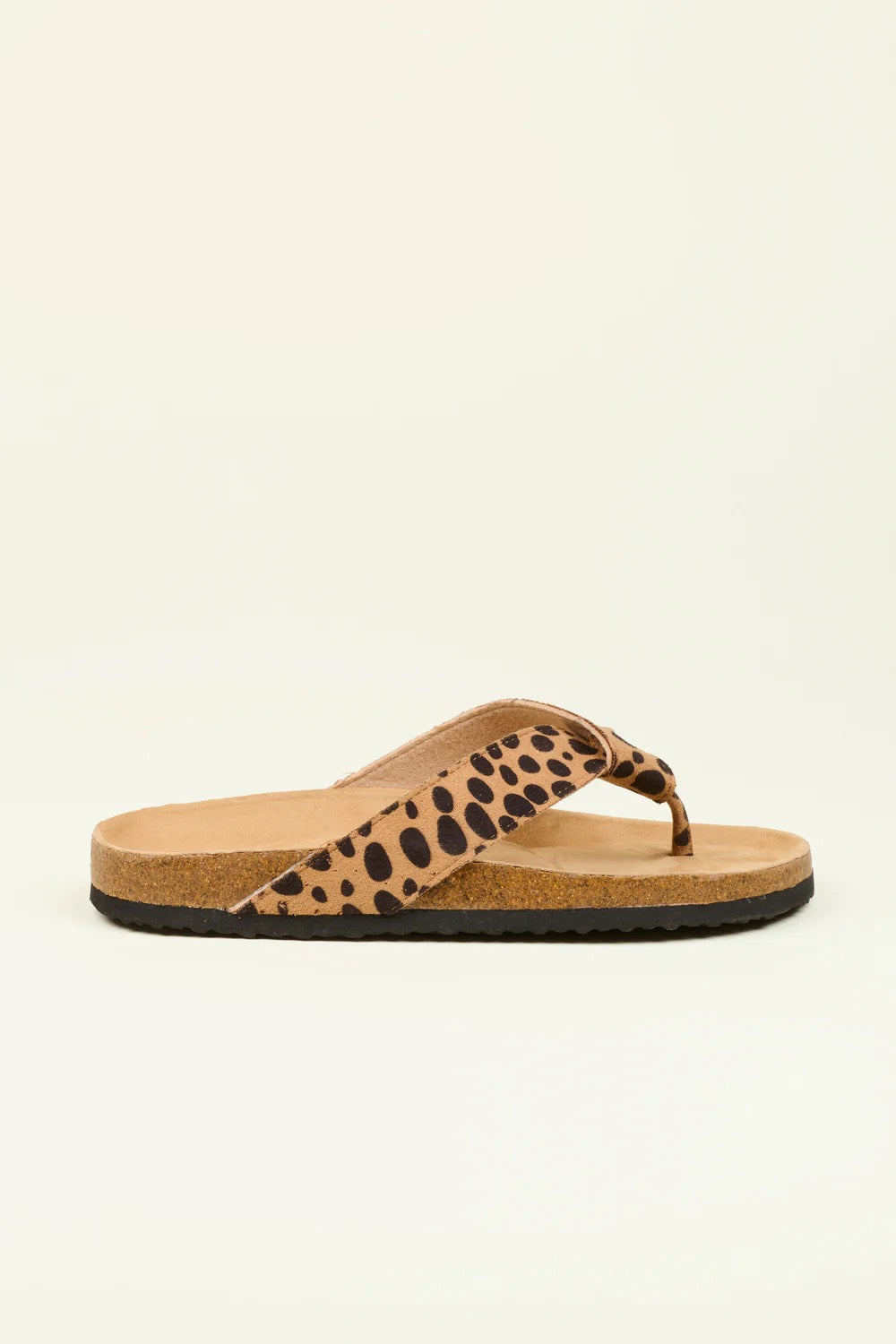 Brakeburn Women's Animal Spot Sandals - Tan/Black