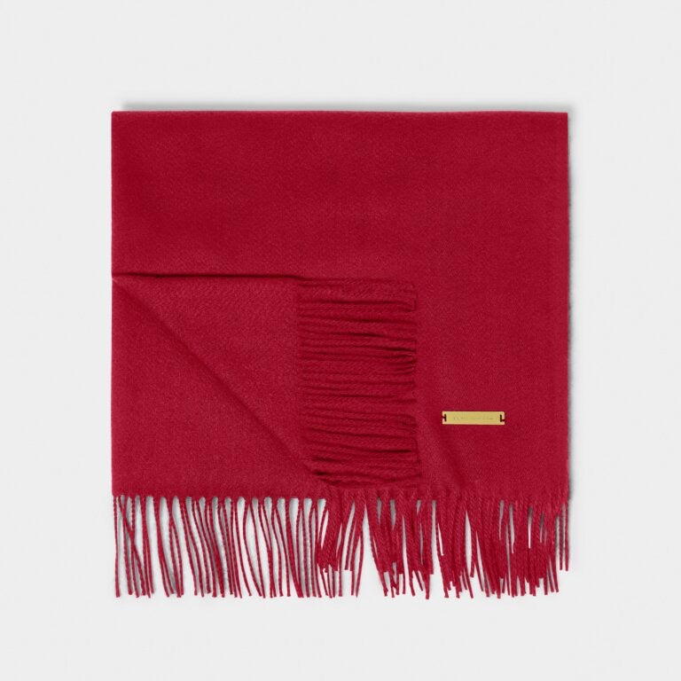 Katie Loxton Cosy Blanket Scarf - Garnet Red