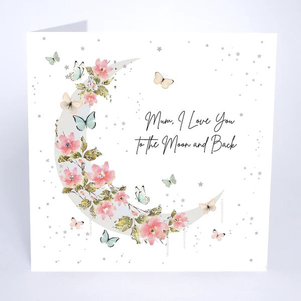 Five Dollar Shake - Mum I Love You to the Moon and Back Blank Card