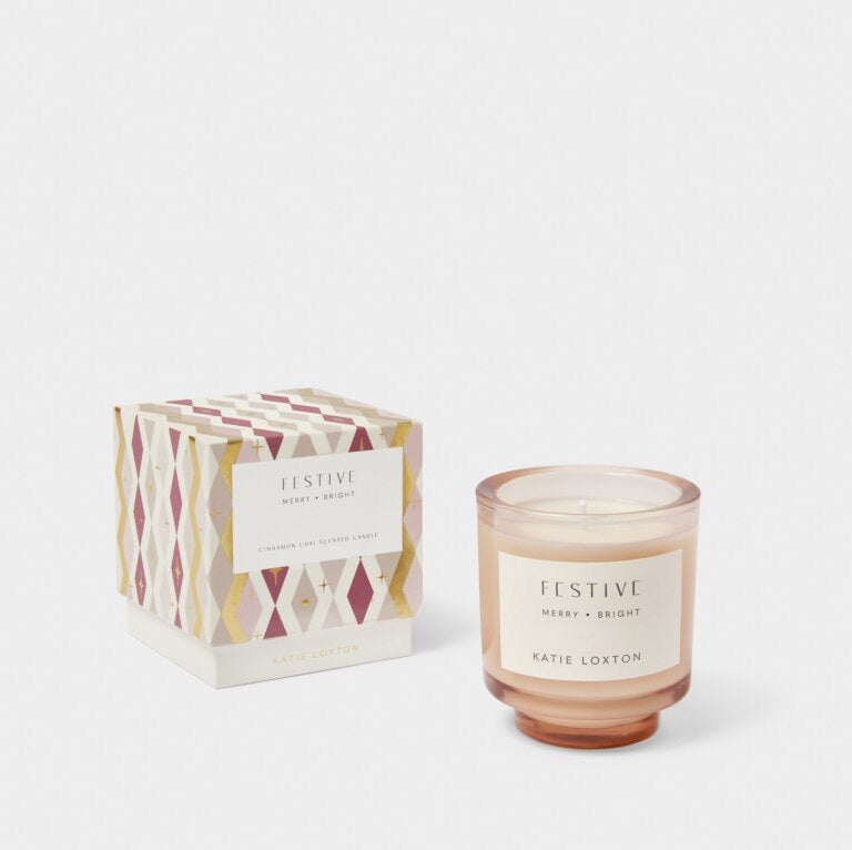 Katie Loxton Sentiment Candle - Festive - Cinnamon & Nutmeg Chai