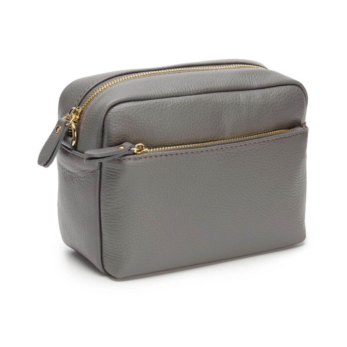 Elie Beaumont Leather Town Crossbody Handbag - Slate Grey