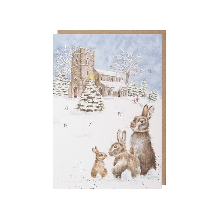 'Silent Night' Advent Calendar Christmas Card - Wrendale Designs