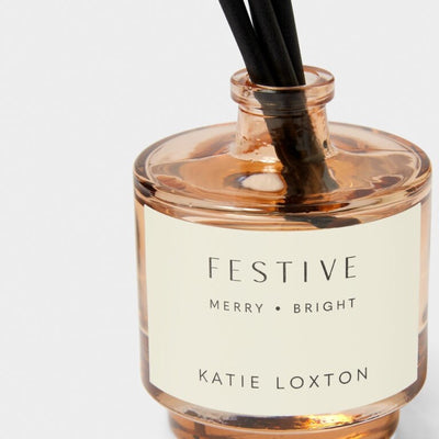 Katie Loxton Sentiment Reed Diffuser - Festive - Cinnamon & Nutmeg Chai (100ml)