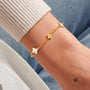 Joma Jewellery - Loved by You - Mother of Pearl Clover Bracelet - Gold Plating
