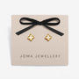 Joma Jewellery - Loved by You - Mother of Pearl Clover Stud Earrings - Gold Plating