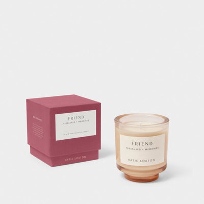 Katie Loxton Sentiment Candle - Friend -  Peach Rose & Sweet Mandarin