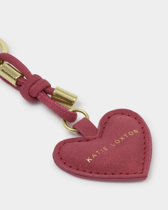 Katie Loxton - Raspberry Pink - Key to My Heart Gift Boxed Keyring