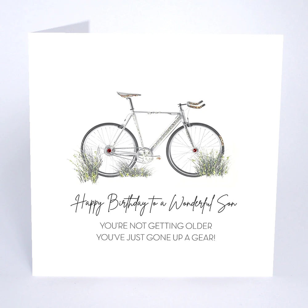 Five Dollar Shake - Son Birthday Gone Up a Gear Bike Card