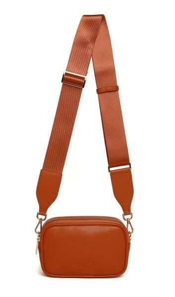 Alice Wheeler Madrid Crossbody Handbag - Nappa Collection - Tan