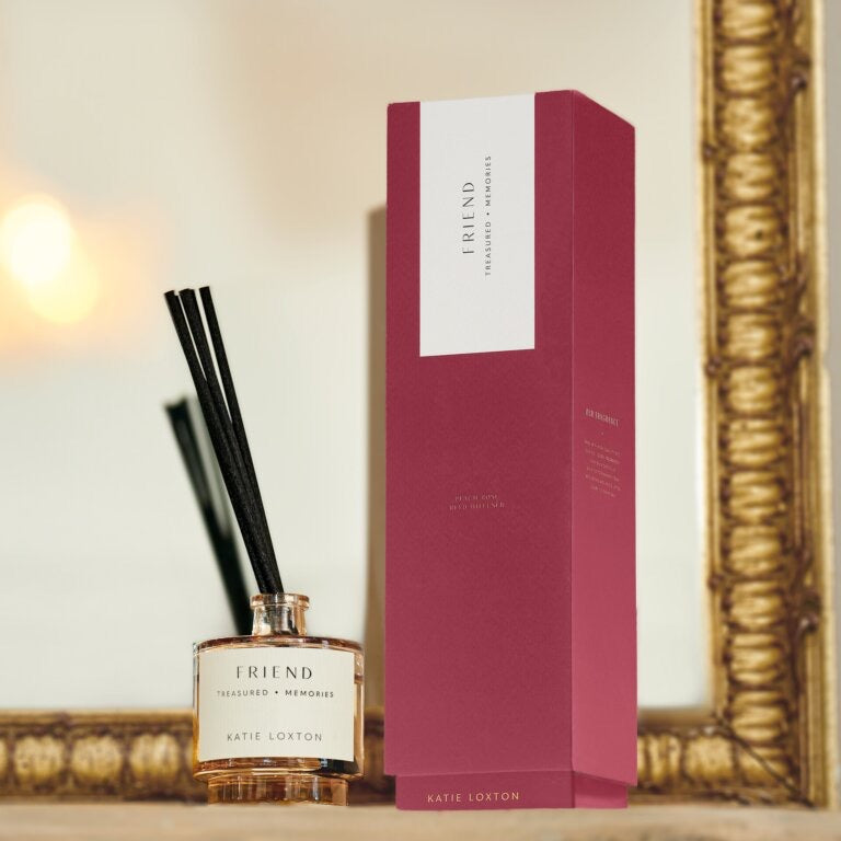 Katie Loxton Sentiment Reed Diffuser - Friend -  Peach Rose & Sweet Mandarin