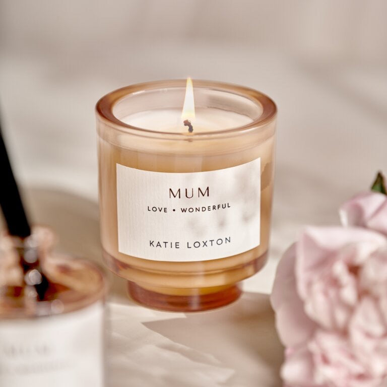 Katie Loxton Sentiment Candle - Mum -  Fresh Linen & White Lily