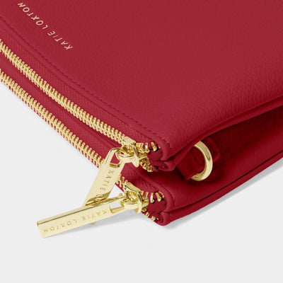 Katie Loxton Duo Pouch - Garnet Red