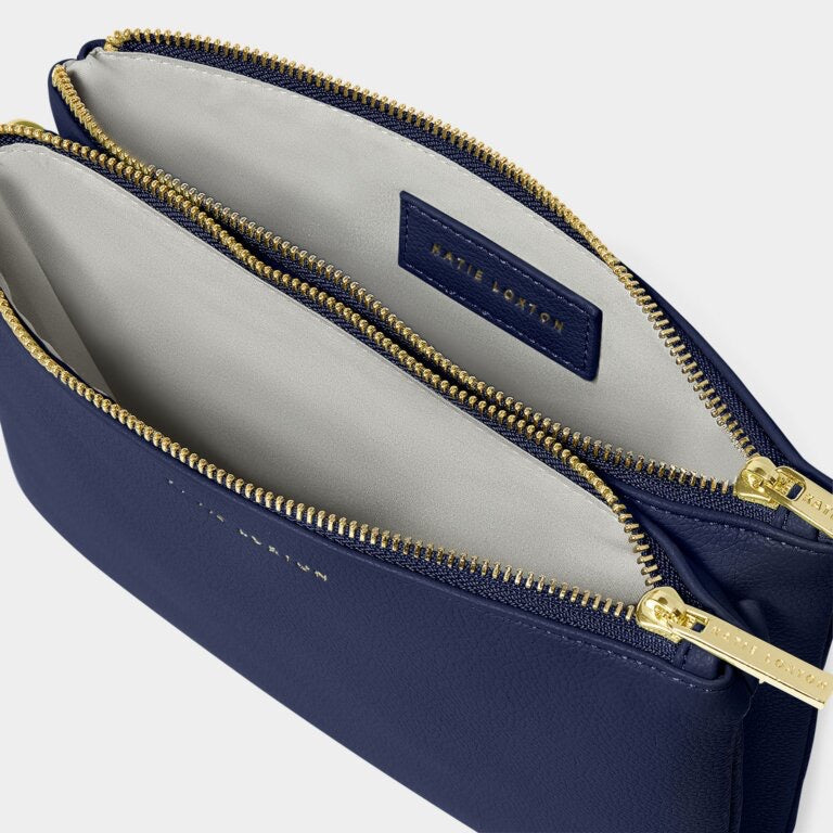 Katie Loxton Duo Pouch -  Midnight Blue